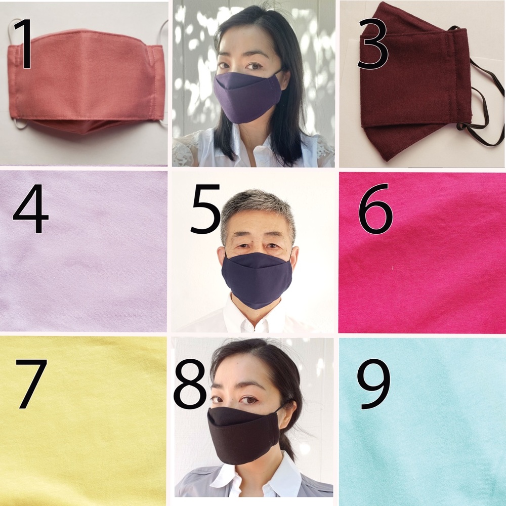 NEW Plain Mask Colors - 1 Full Coverage Face Mask